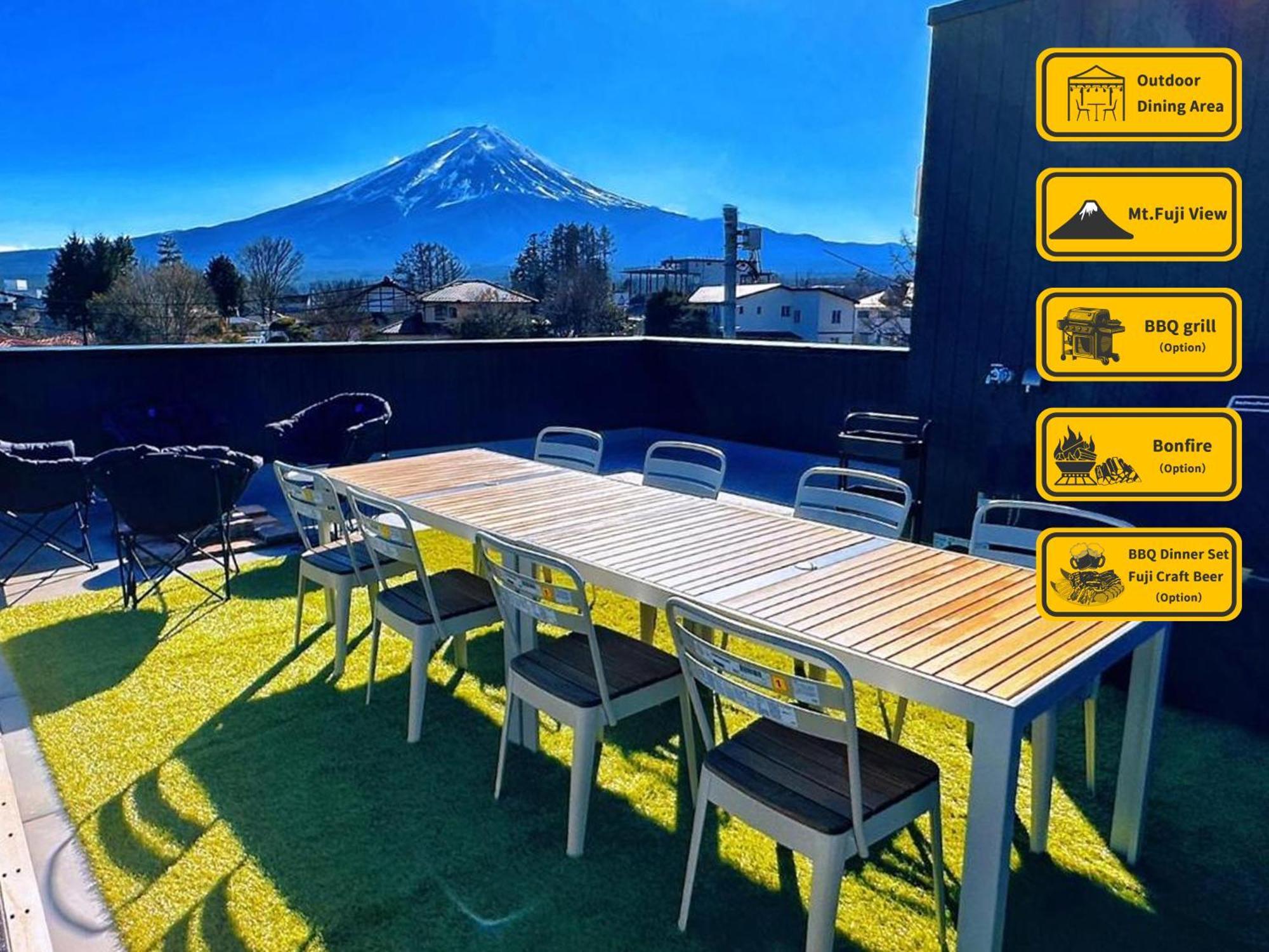 ヴィラ山間堂premier Garden Villa Bbq Bonfire Fuji View Annovillas Sankando Fujikawaguchiko Eksteriør bilde